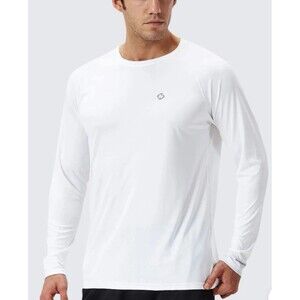Naviskin Mens Sun Protection UPF 50+ UV Outdoor Long Sleeve Shirt WHITE SIZE XL
